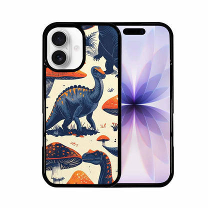 iPhone 17 Case — Vintage Dinosaurs Mushroom Retro Vintage, Custom Made Phone Cover