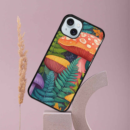 iPhone 15 Plus Case — Mushrooms Botanicalmushrooms P, Custom Phone Case