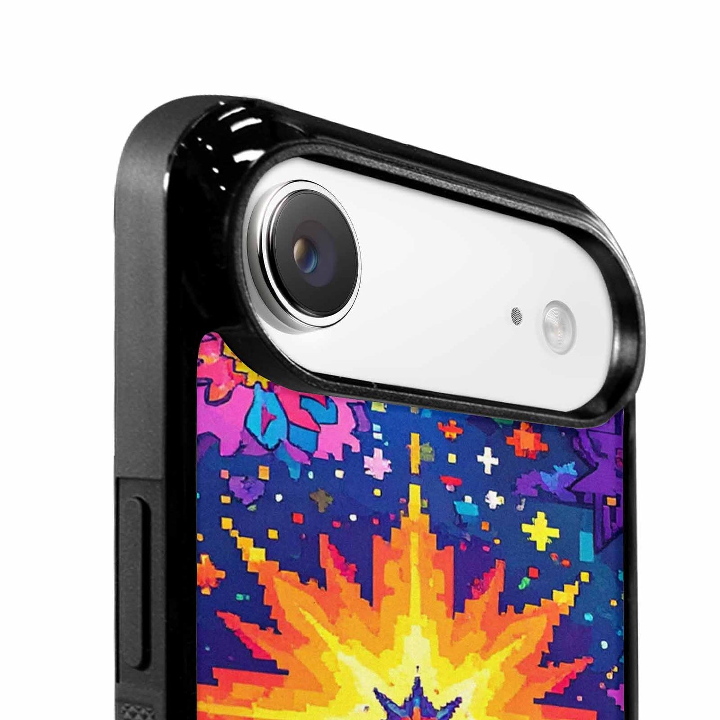iPhone 17 Air Case — Pixel Art Bit Burst Pattern Original, Original Design Phone Case