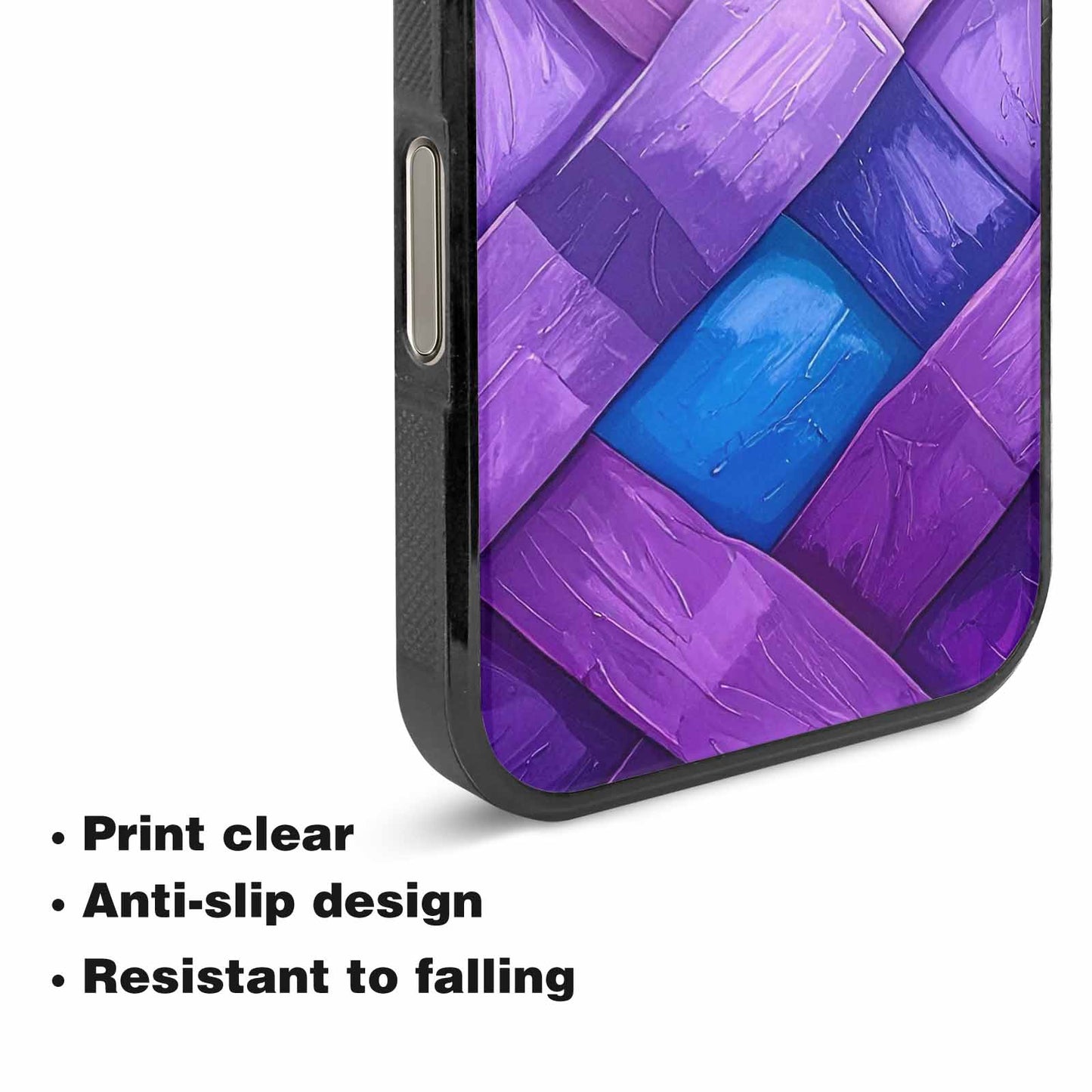 iPhone 16 Pro Max Case — Bisexual Flag Color Theme Small Rainbow, Custom Printed Phone Case