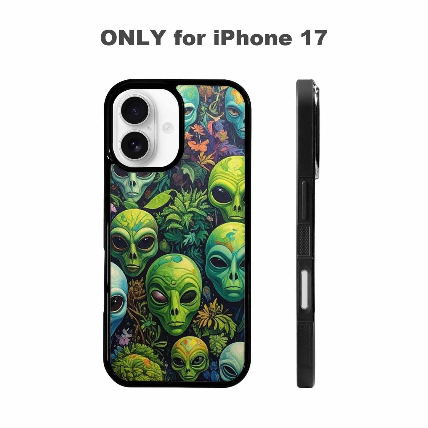 iPhone 17 Case — Aliens Pattern Hundreds Of Alien Scifi, Customized Protective Case