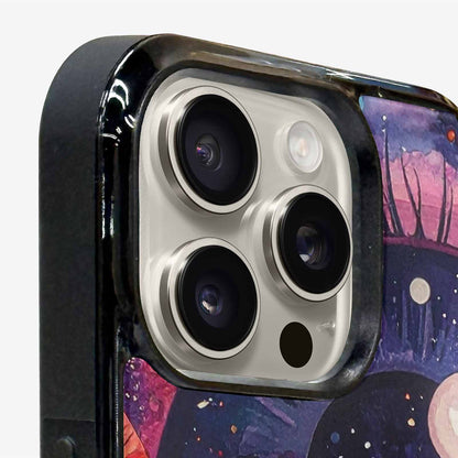 iPhone 16 Pro Max Case — Cartoon Eyeballs Galaxy, Custom Phone Case