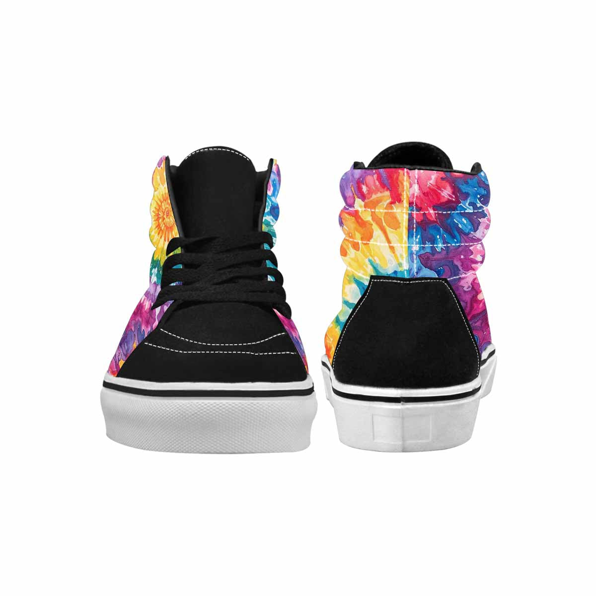 WOMEN'S Tie Dye High Top Canvas Bold Print Y2K Shoes