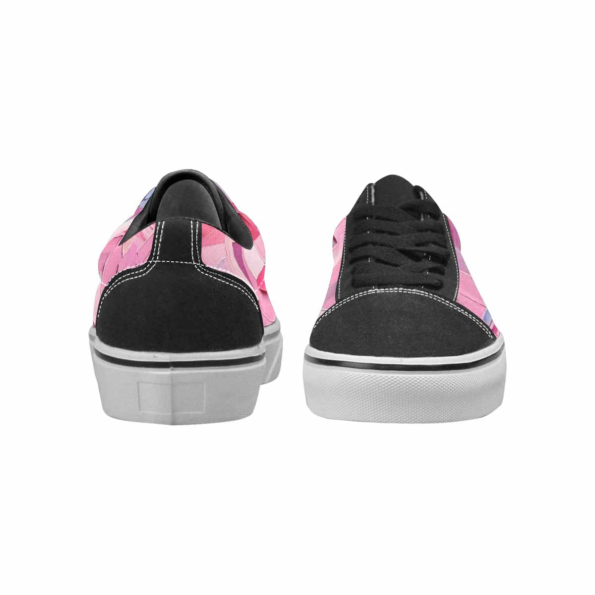 WOMEN'S Transgender Pride Flag Lace-Up Canvas Melting Art Sneakers