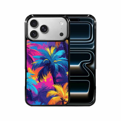 iPhone 17 Pro Max Case — Chrome Bling Palm Original Art, Customized Protective Case