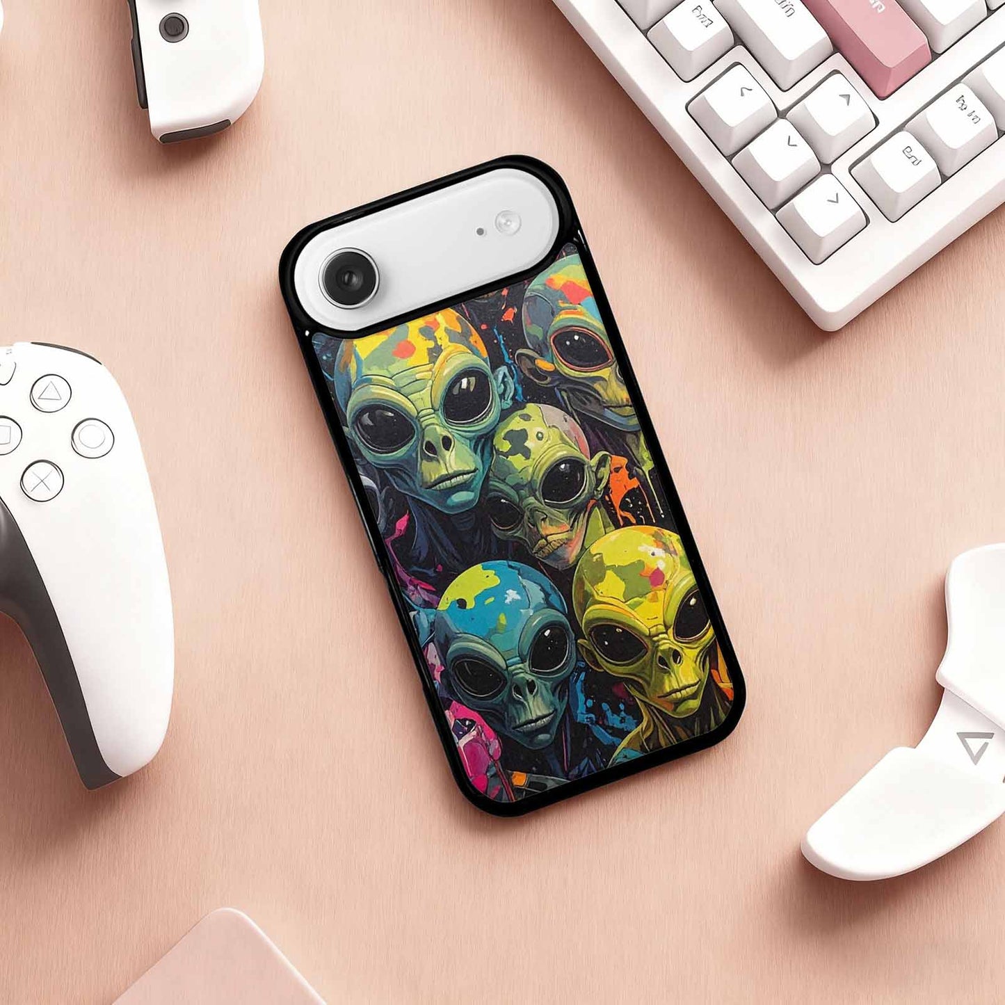 iPhone 17 Air Case — Aliens Camo Aliens Pattern Hundreds Alien, Original Design Phone Case