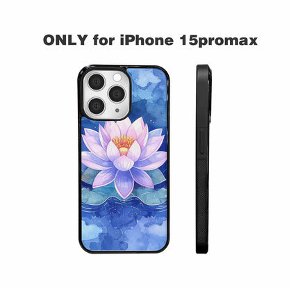 iPhone 15 Pro Max Case — Monet Water Lilies Painting Pattern, Custom Art Phone Cover