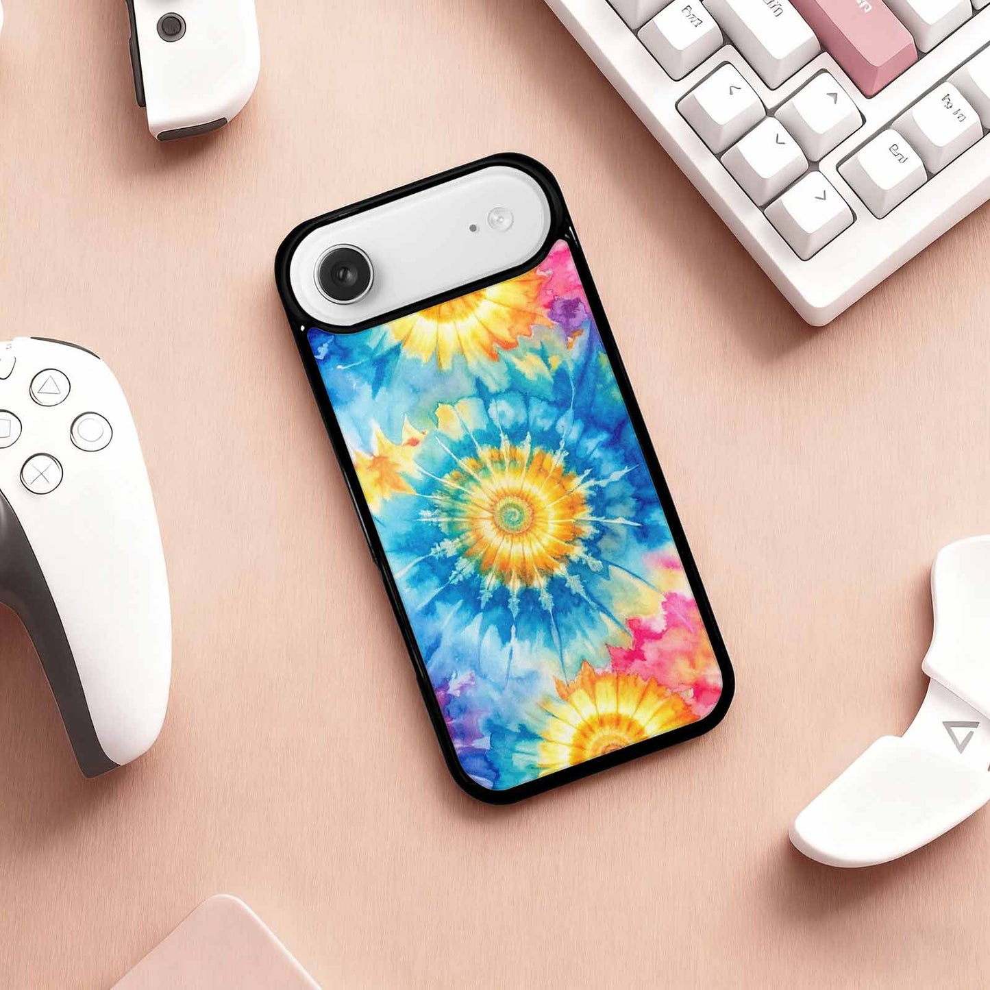 iPhone 17 Air Case — Small Tie Dye Swirl Pattern Tie, Original Design Phone Case