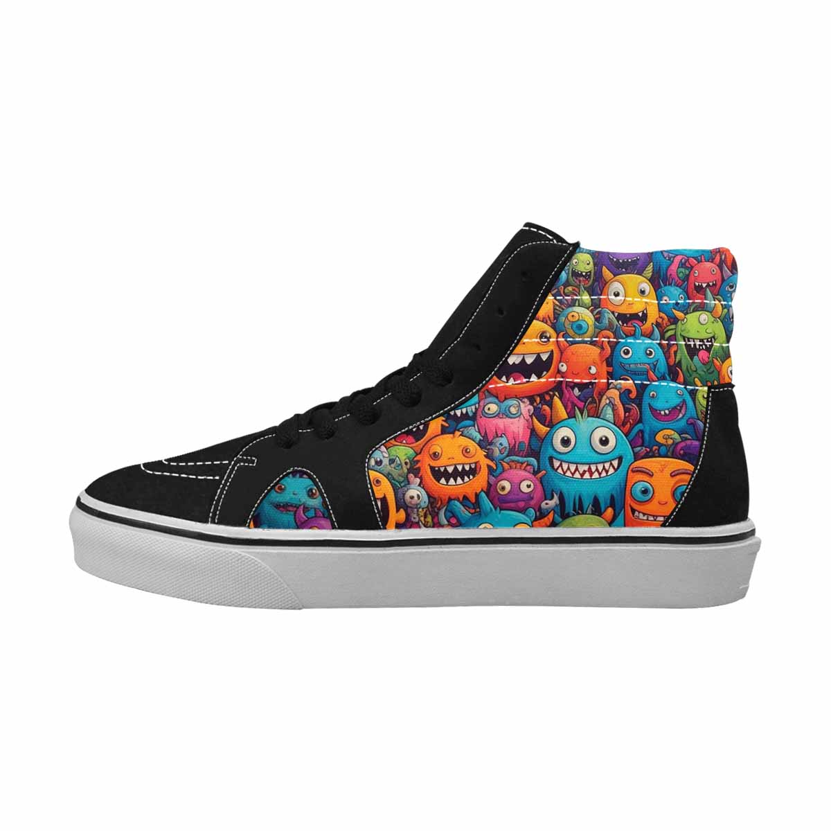 MEN'S Monsters (general) Cartoon Monst High Top Canvas Dreamlike Shoes