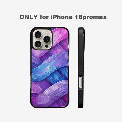 iPhone 16 Pro Max Case — Bisexual Flag Color Theme Small Rainbow, Customized Protective Case