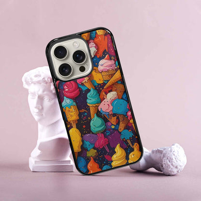 iPhone 16 Pro Case — Ice Cream Motif Ice Cream Motifs, Unique Phone Case Design