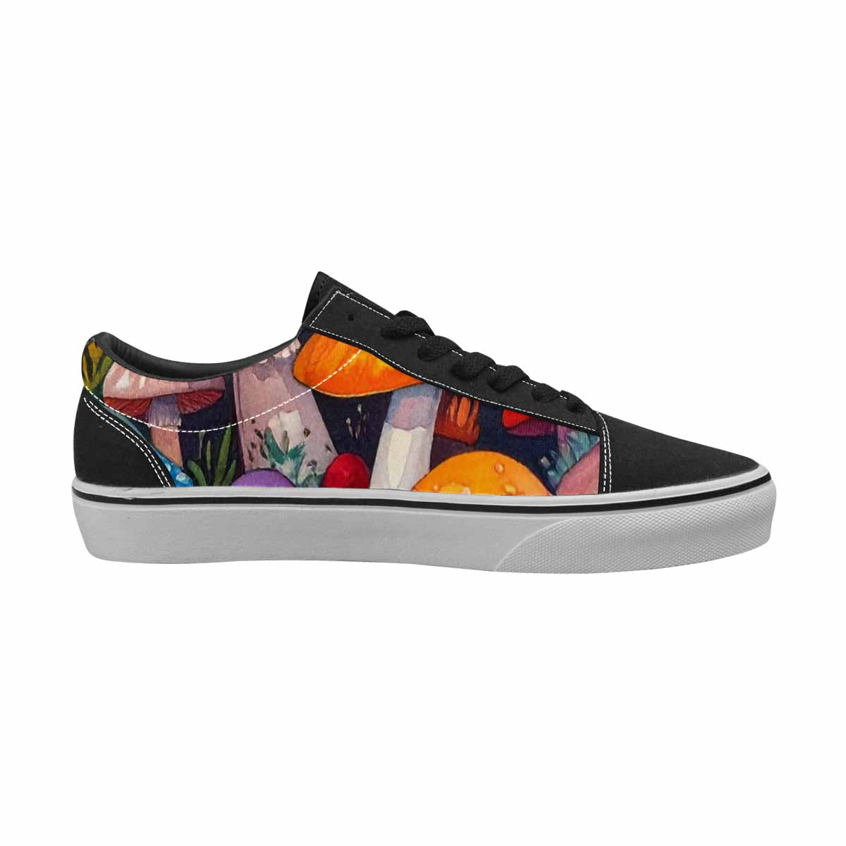 WOMEN'S Mushrooms (general) Mushrooms Pa Lace-Up Canvas Dreamlike Custom Shoes