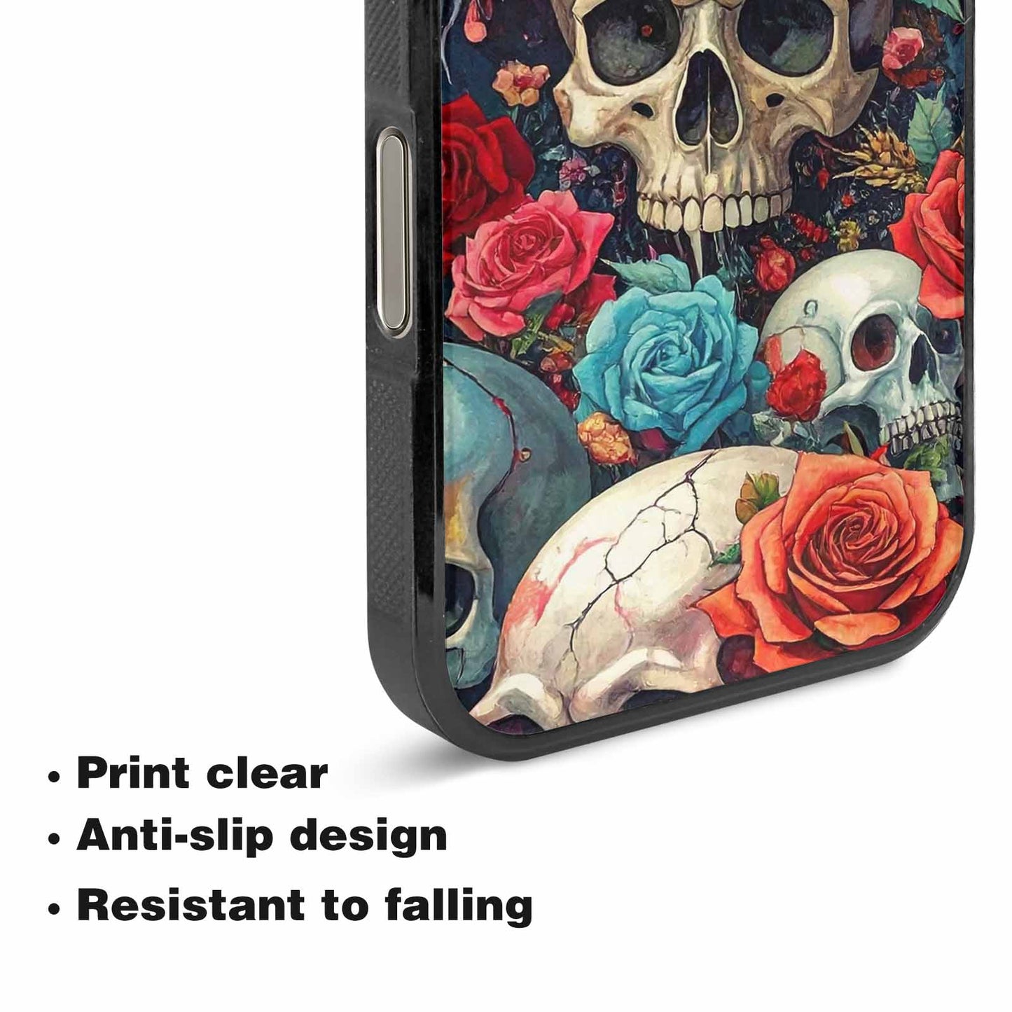 iPhone 16 Pro Case — Skulls And Rosesmelting Skulls A Aor, Original Design Phone Case