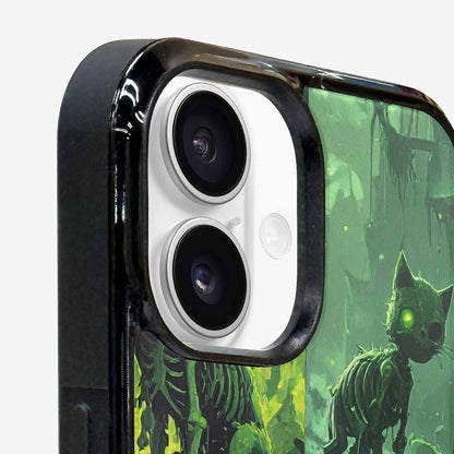 iPhone 16 Plus Case — Toxic Melting Skeleton Cats Small Toxic, Personalized Phone Case