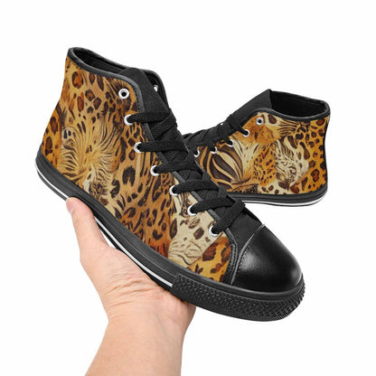 MEN'S Animal Print High Top Canvas Dreamcore Custom Sneakers