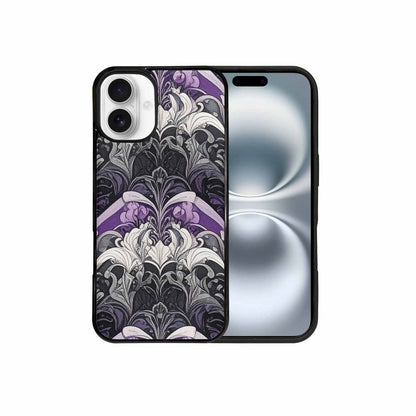 iPhone 16 Plus Case — Asexual Flag Color Theme Small Rainbow, Custom Phone Case