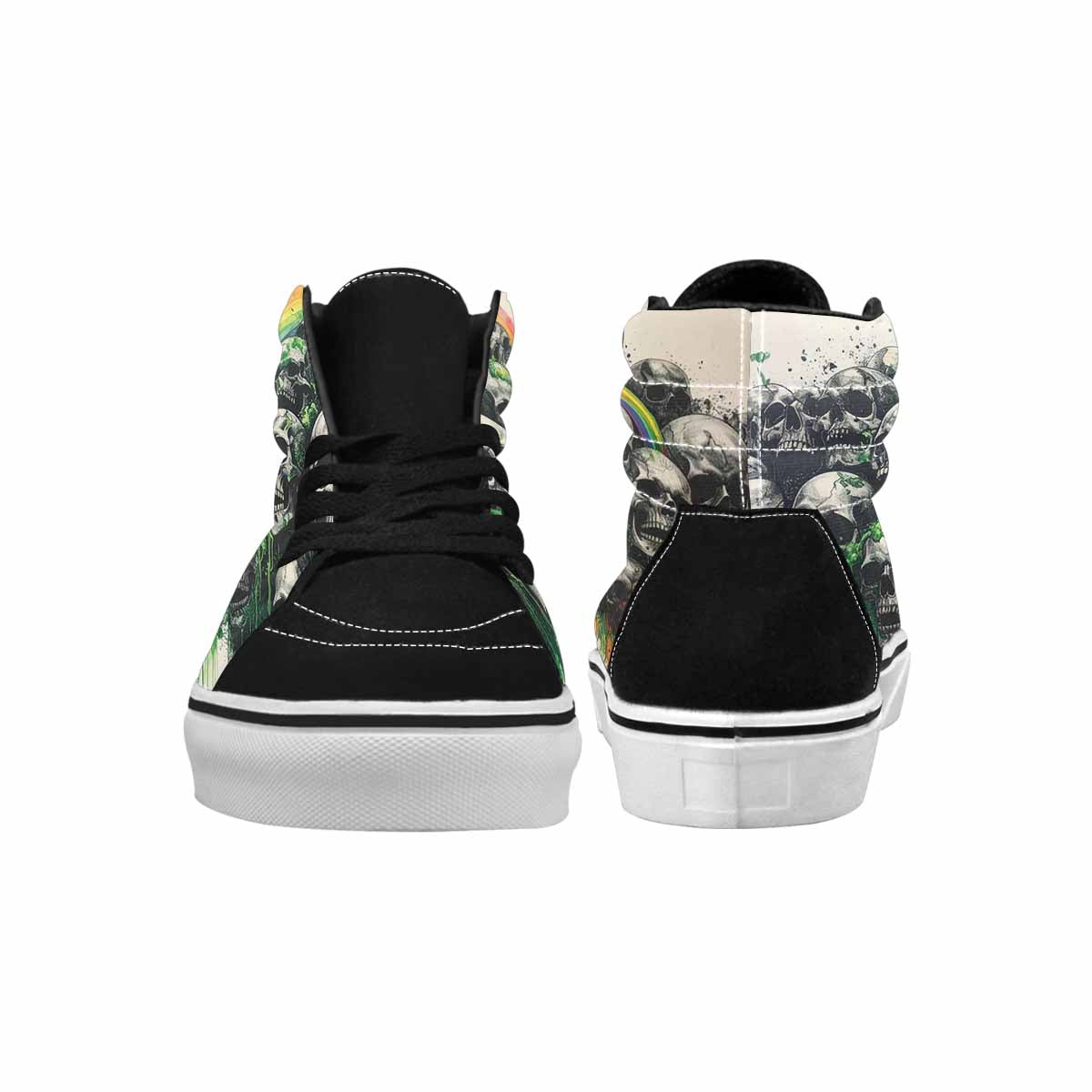MEN'S Rainbow From Skull S High Top Canvas Dark Academia Custom Sneakers