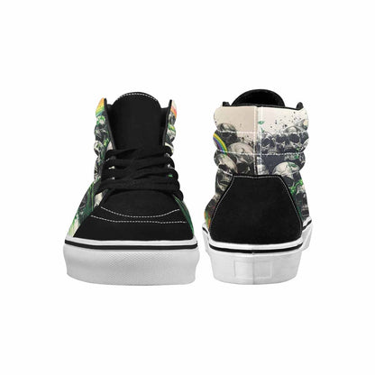 MEN'S Rainbow From Skull S High Top Canvas Dark Academia Custom Sneakers