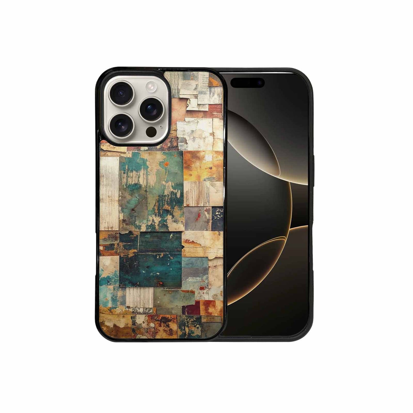 iPhone 16 Pro Max Case — Distressed Grunge Texture Pattern Hundreds Of, Custom Art Phone Cover
