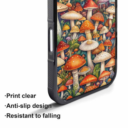iPhone 17 Pro Max Case — Mushrooms (general) Mushrooms Pattern Original Art, Personalized Phone Case