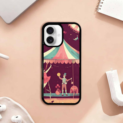 iPhone 17 Case — Vintage Circus Art Pattern Retro Vintage, Custom Designed Case Cover
