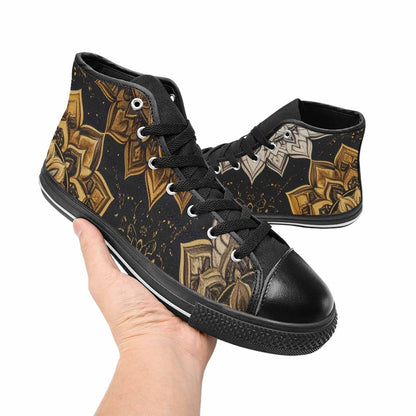 MEN'S Mandala High Top Canvas Aesthetic Custom Sneakers