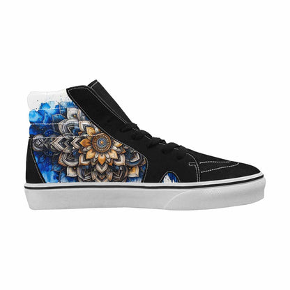 MEN'S Mandala Medallion High Top Canvas Vivid Custom Sneakers