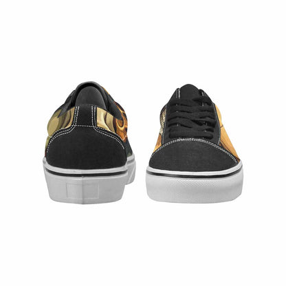 WOMEN'S Skulls × Camo Skulls Lace-Up Canvas Aesthetic Custom Shoes