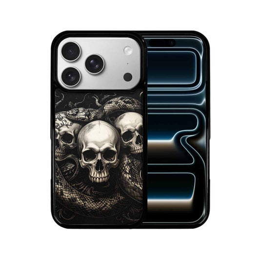 iPhone 17 Pro Case — Skull Dark Art Gothic Print Gothic, Custom Art Phone Cover
