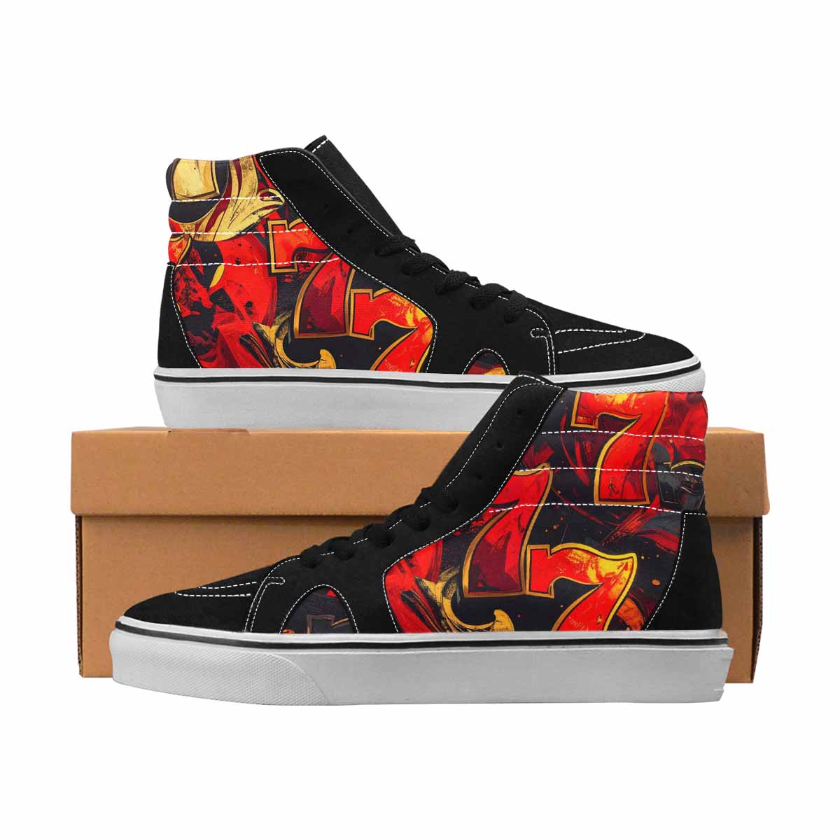 MEN'S Dark Black White Repeat 44 Ferion