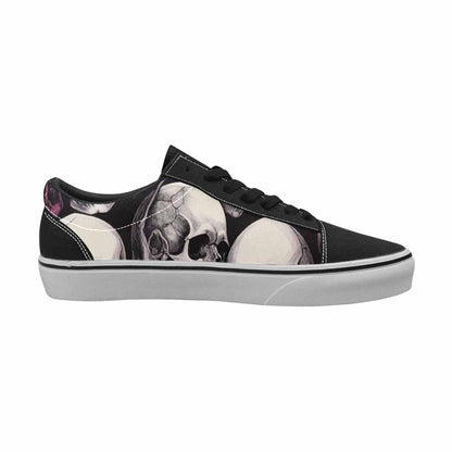 WOMEN'S Skull Roses Lace-Up Canvas Y2K Custom Shoes