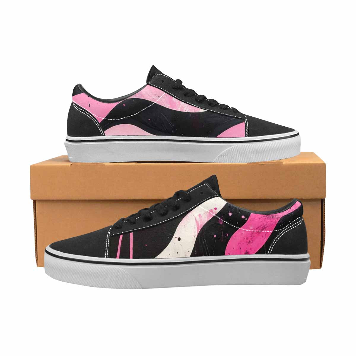 WOMEN'S Zebra Stripe Burst Lace-Up Canvas Dreamcore Shoes