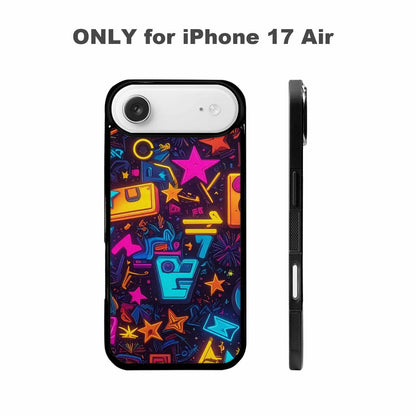 iPhone 17 Air Case — Retro Motif Retro Motifs Pattern Retro, Customized Protective Case