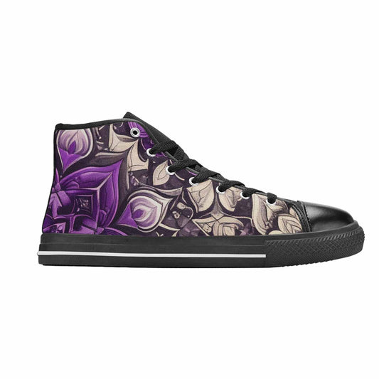 MEN'S Mandala High Top Canvas Vibrant Chaos Sneakers
