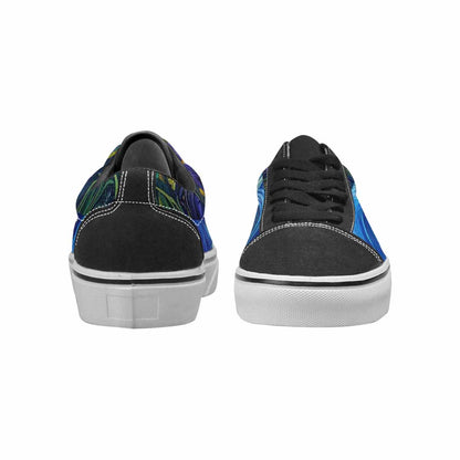 WOMEN'S Van Gogh-Style Swirl Canvas Lace-Up Vibrant Chaos Sneakers