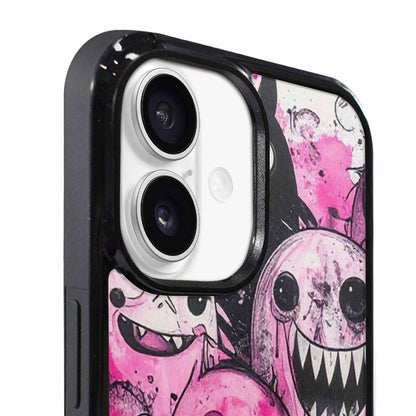 iPhone 17 Case — Monsters (general) Black &amp; Cartoon Cute, Custom Designed Case Cover