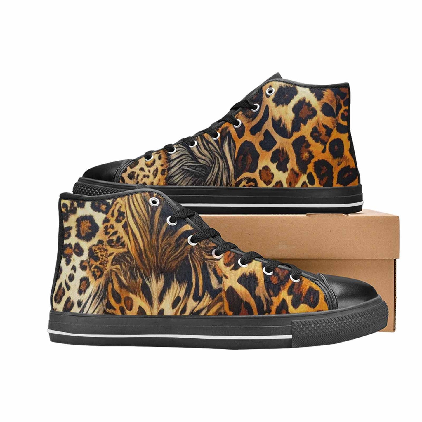 MEN'S Animal Print High Top Canvas Dreamcore Shoes
