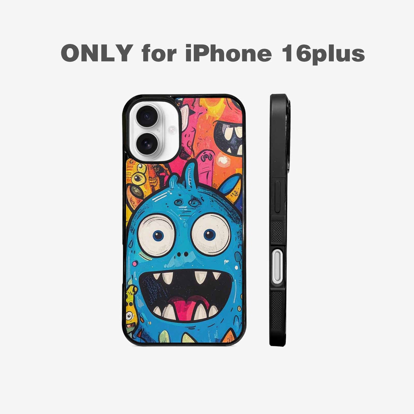 iPhone 16 Plus Case — Goofy Cartoon Monster, Custom Print Case Cover