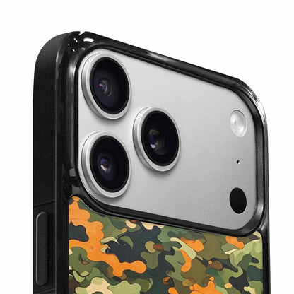 iPhone 17 Pro Case — Small Military Camouflage Blotch Pattern Camo, Unique Phone Case Design