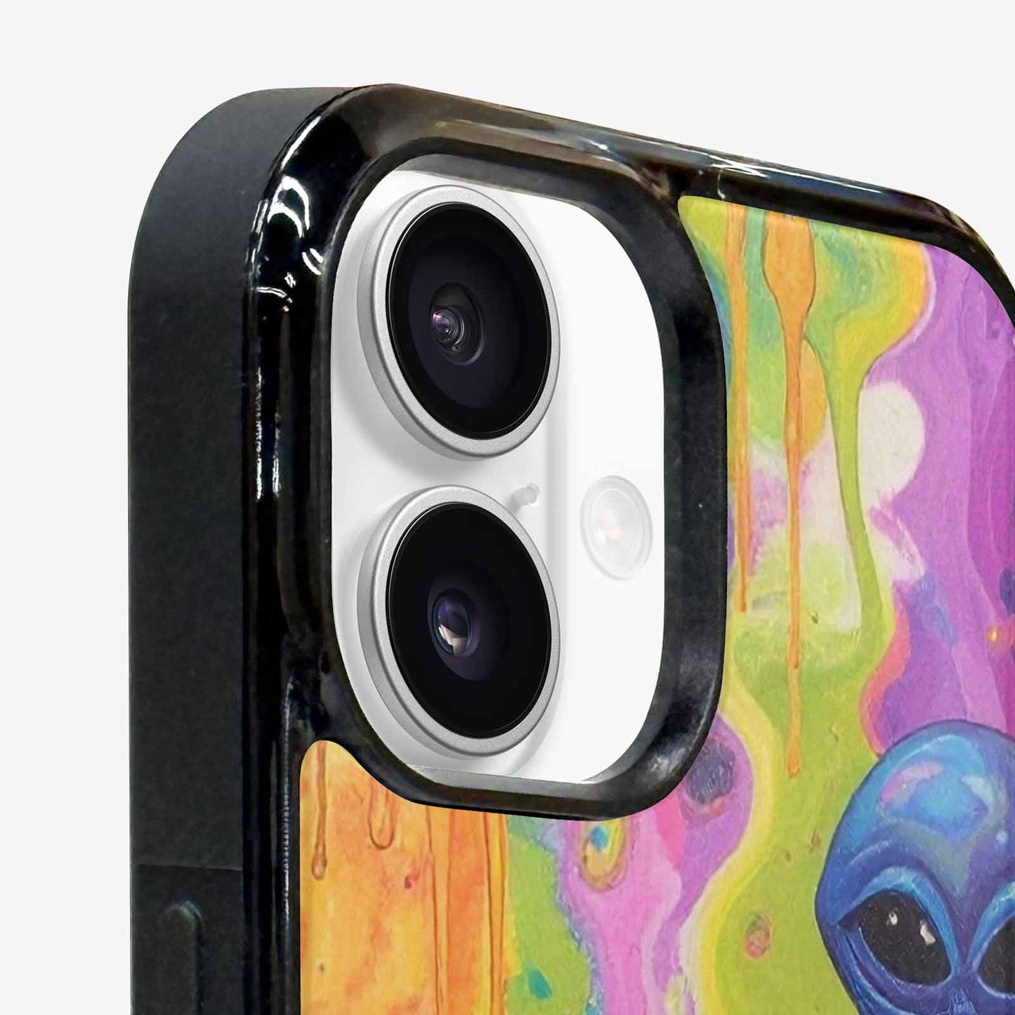 iPhone 16 Plus Case — Aliens Tie Dyemelting Aliens P Bod, Original Design Phone Case