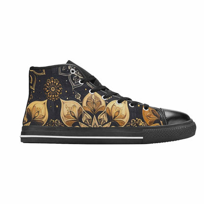 WOMEN'S Mandala High Top Canvas Grunge Sneakers