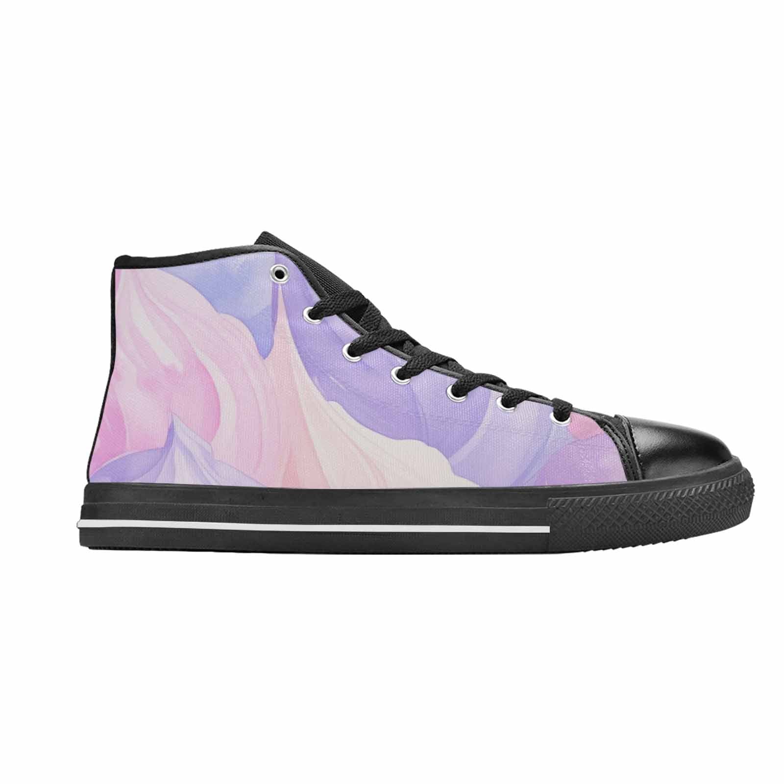 WOMEN'S Tie Dye - High Top Canvas Neon Fantasy Custom Sneakers