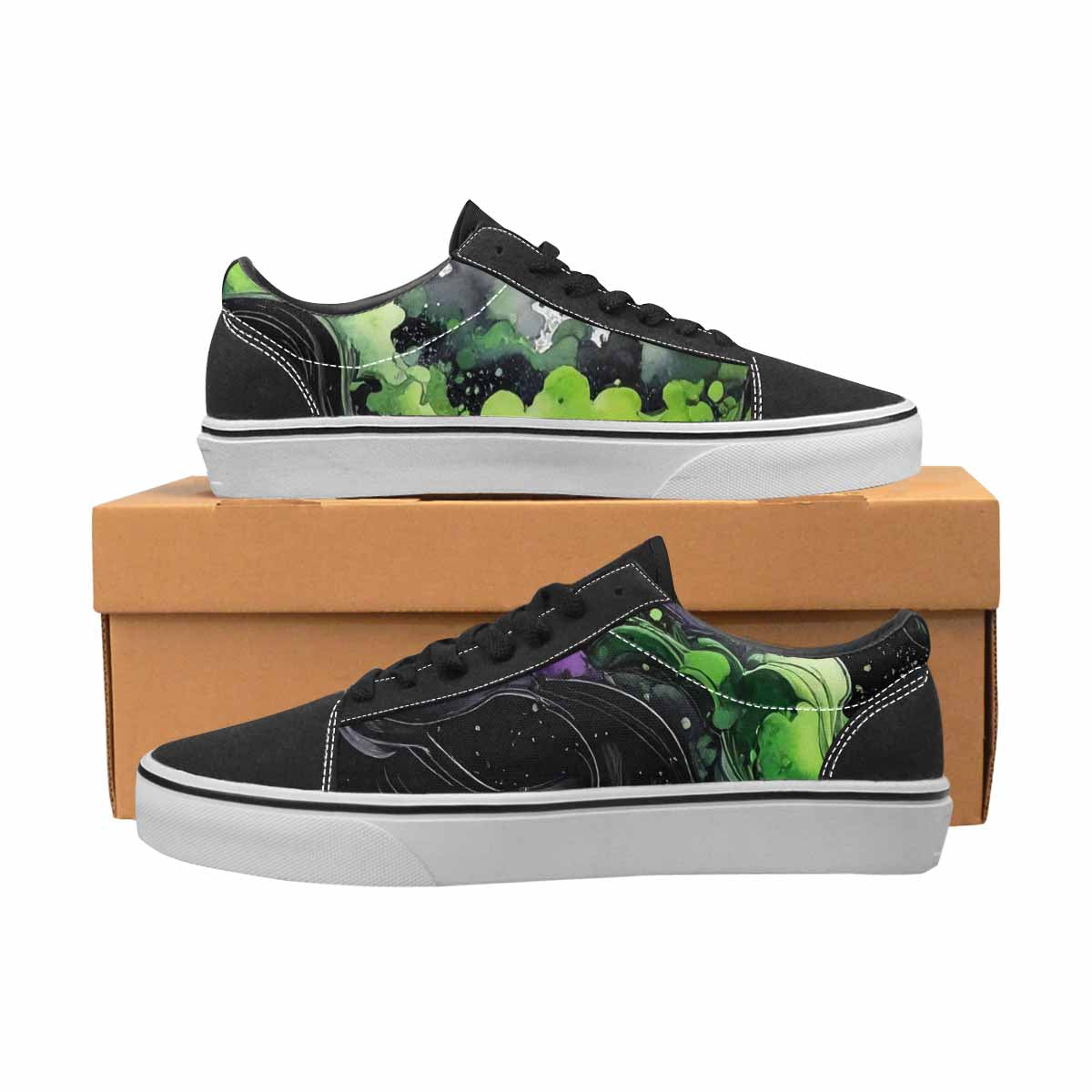 WOMEN'S Galaxy Nebula Lace-Up Canvas Cottagecore Sneakers