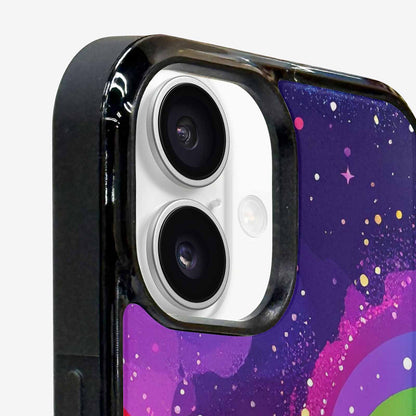 iPhone 16 Case — Rainbow Pride Galaxy, Custom Printed Phone Case