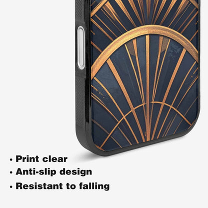 iPhone 16 Plus Case — Art Deco Illustration Pattern, Custom Printed Phone Case