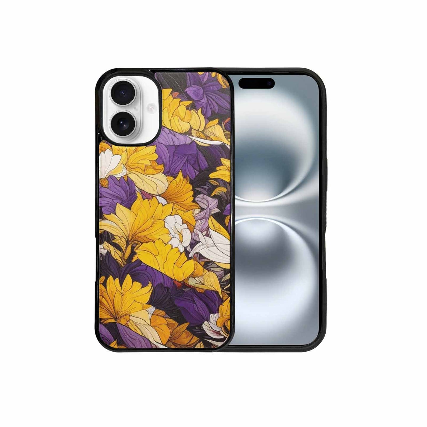 iPhone 16 Plus Case — Nonbinary Flag Color Theme Small Rainbow, Customized Protective Case