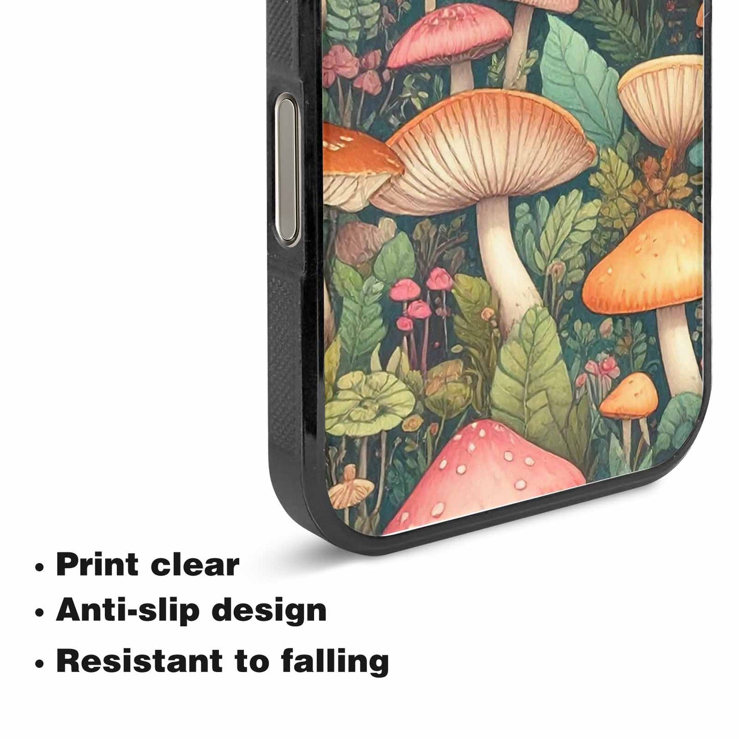 iPhone 15 Pro Max Case — Mushrooms Botanicalmushrooms P, Unique Phone Case Design