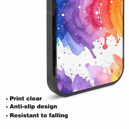 iPhone 15 Plus Case — Watercolor Splash Abstract Pattern Seamless Repeat, Original Design Phone Case