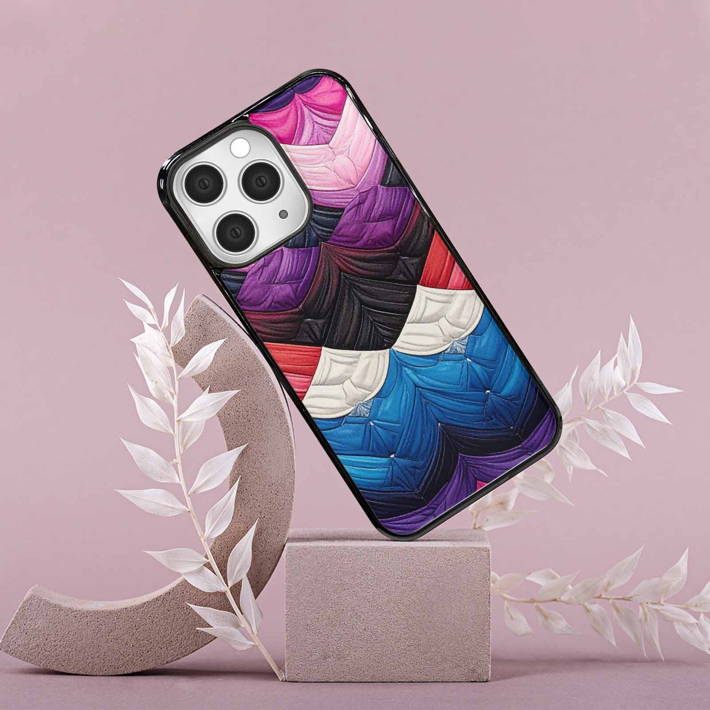 iPhone 15 Pro Max Case — Genderfluid Flag Color Theme Small Rainbow, Personalized Phone Case