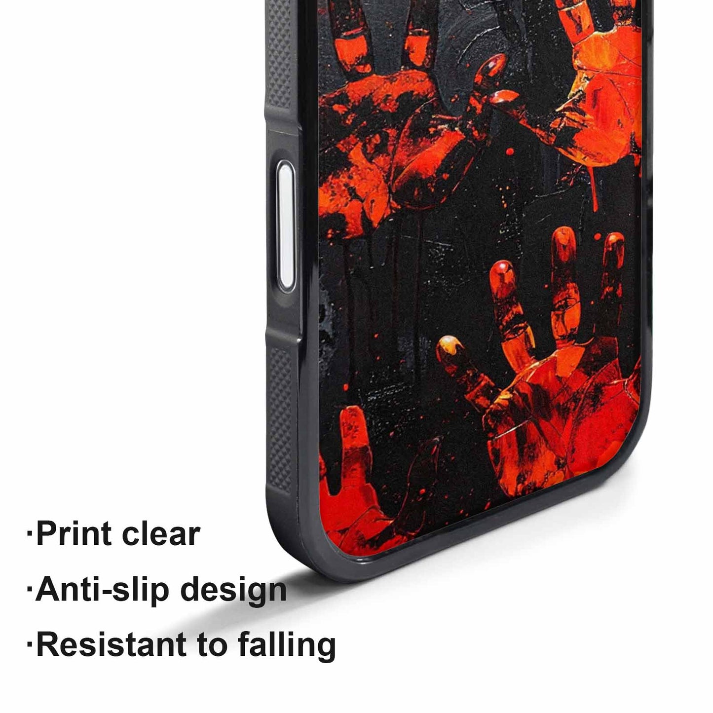 iPhone 17 Air Case — Halloween Splatter Handprint, Custom Phone Case